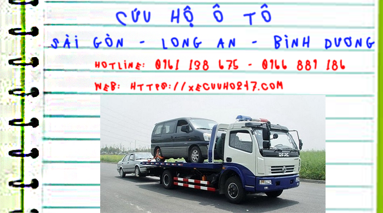 Dịch vụ cứu hộ 24/7- Cứu hộ oto, dịch vụ cứu hộ chuyên nghiệp hoạt động  tại Binh Dương, Long An, các quận nội thành TP Hồ Chí Minh,...